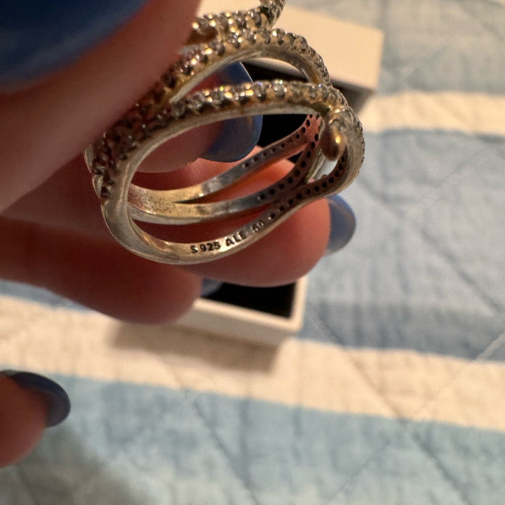 Pandora Silver Snake Ring - Picture 3 of 3